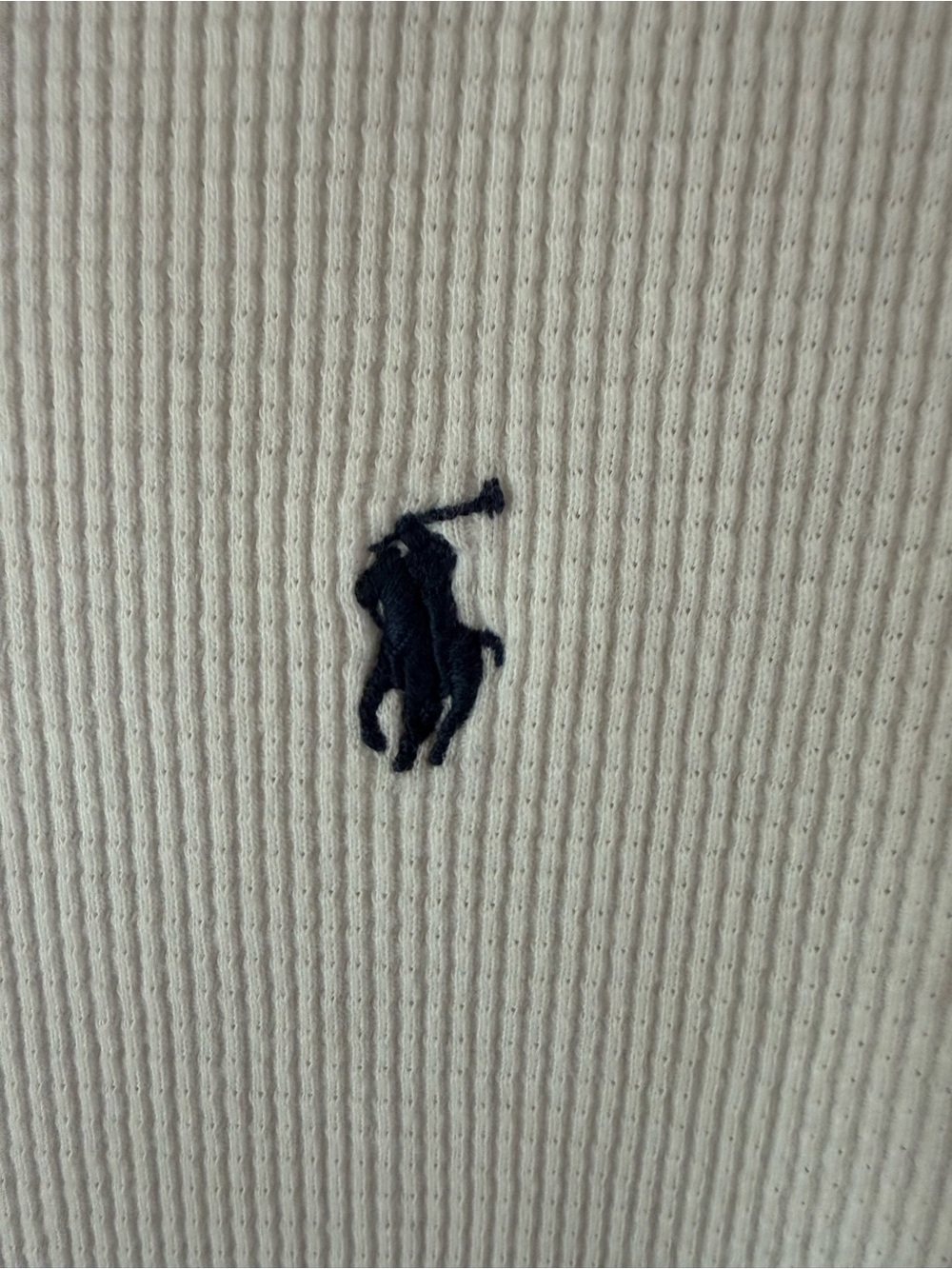 Polo Ralph Lauren Waffle-knit Cotton Hoodie-White $89 MSRP - Picture 9 of 13